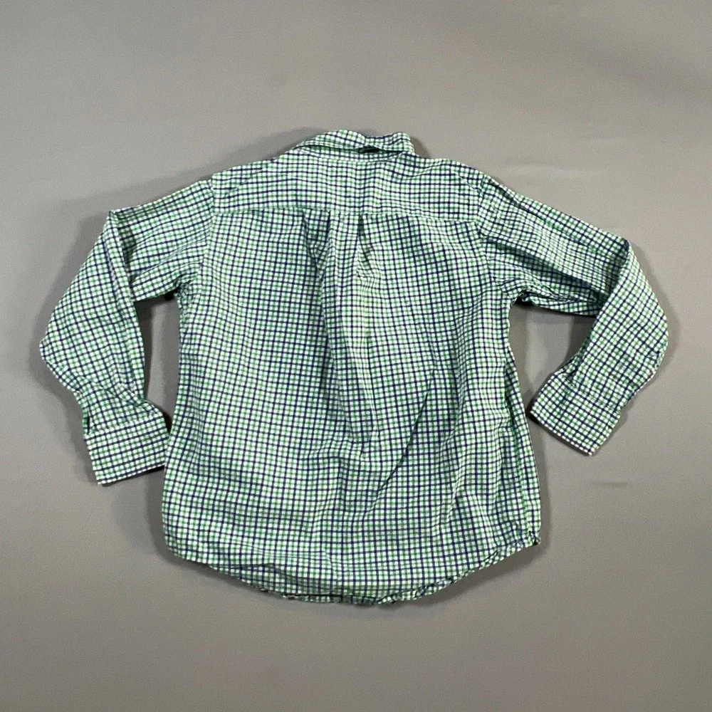 Polo Ralph Lauren Shirt Kids 5 Multicolor Gingham Check Cotton Embroidered Logo